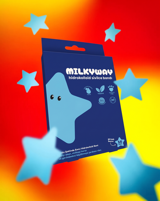 MILKYway Mavi Yıldız hidrokolloid sivilce bandı ürün görseli